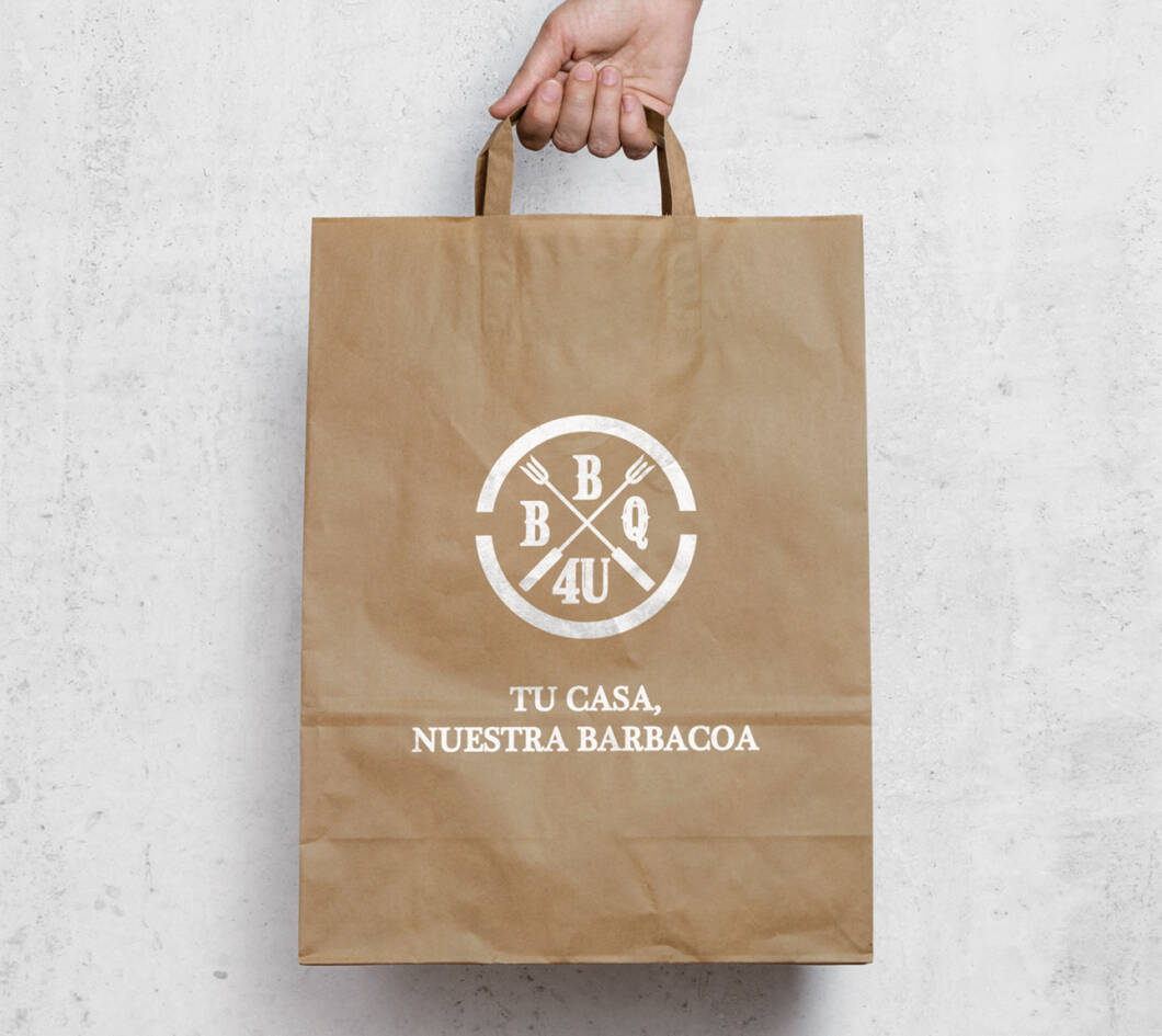 BBQ4U Brown Paper Bag